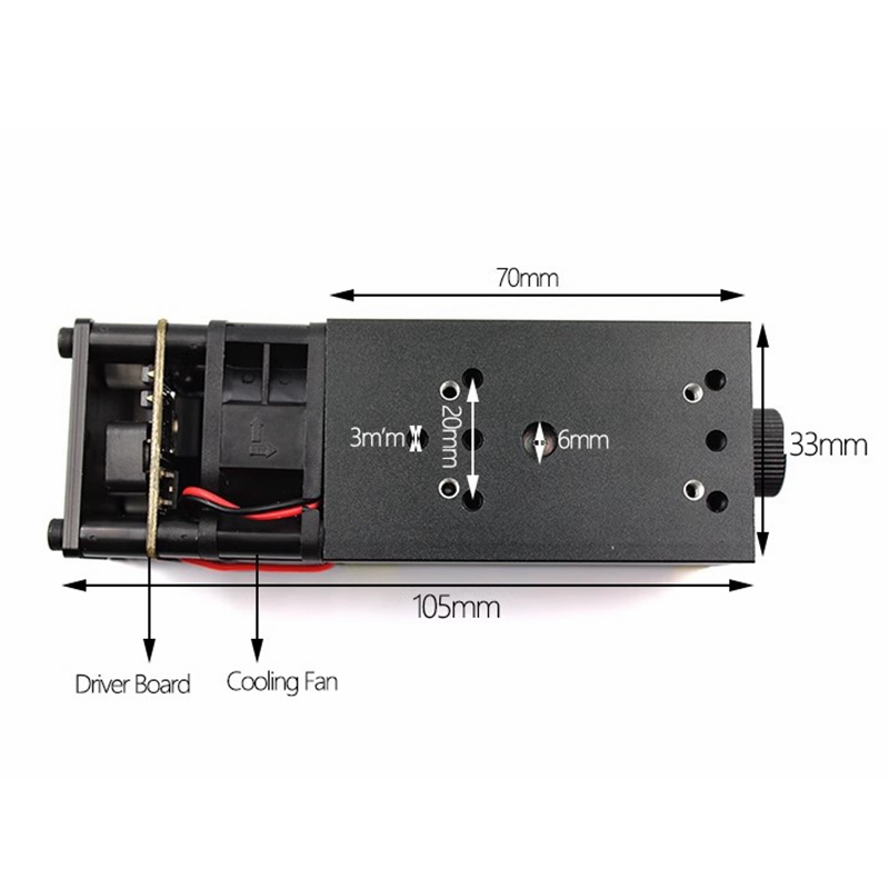 Industrial Laser Systems - 405nm～850nm フォーカス調整可能なヘッド 赤、緑、青、赤外線レーザーダイオードモジュール TTL/PWM
