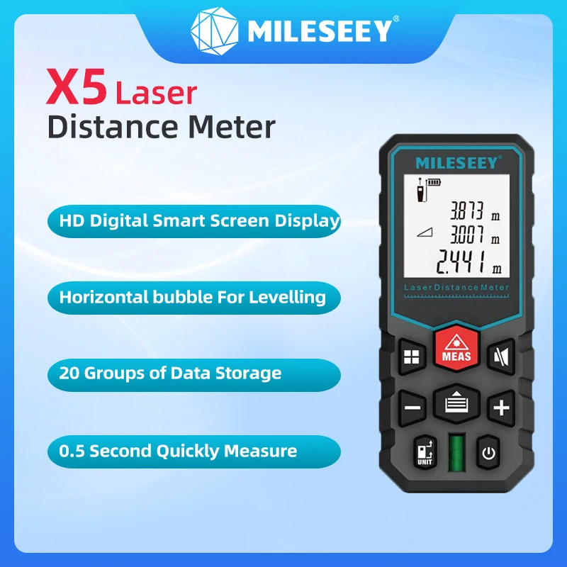 Industrial Laser Tape Measure - Mileseey X5 X6 新型レーザー距離計ツール 距離測定器 高精度機器