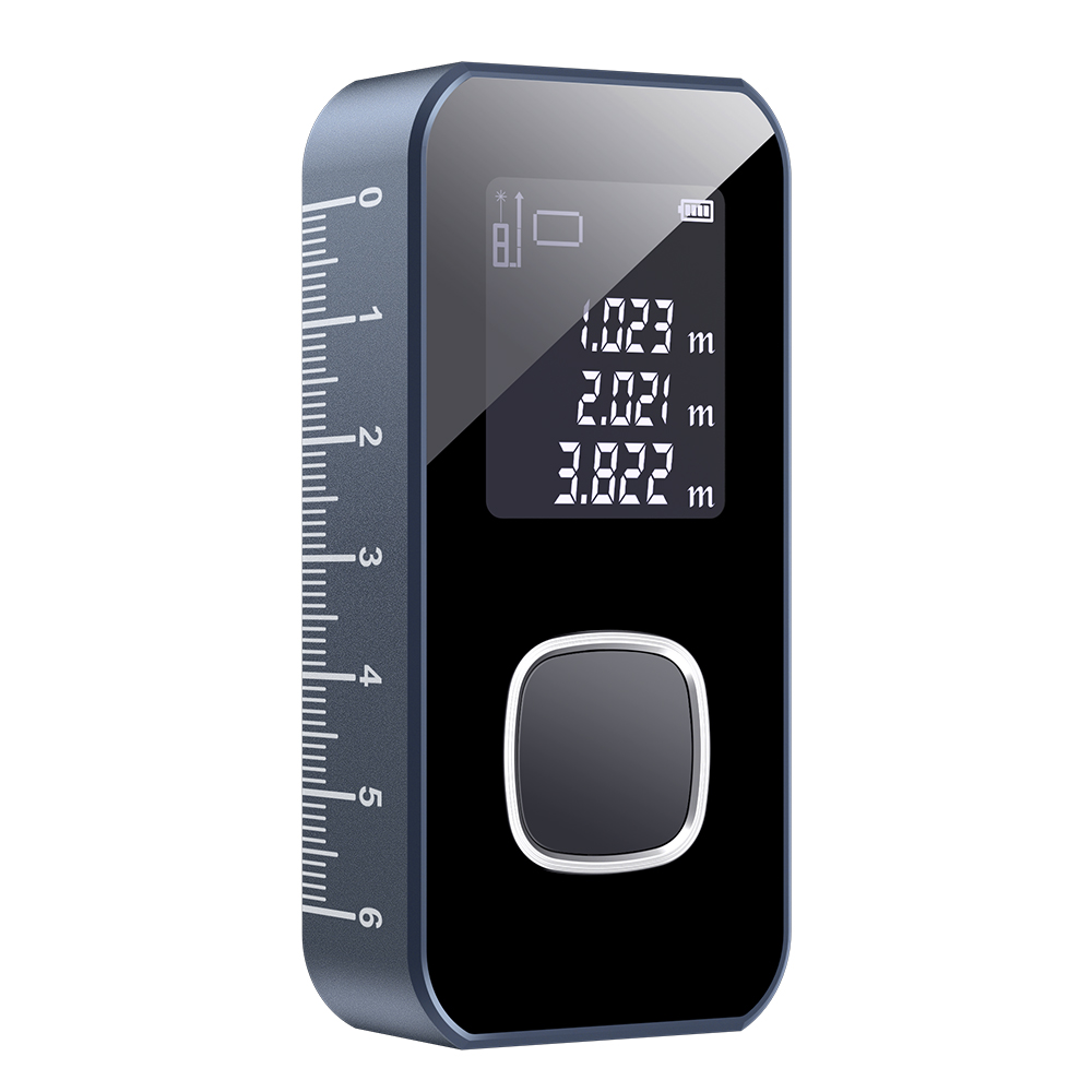 Industrial Laser Tape Measure - 60mインテリジェントレーザー距離計,LCDディスプレイ付きデジタル距離計,巻尺