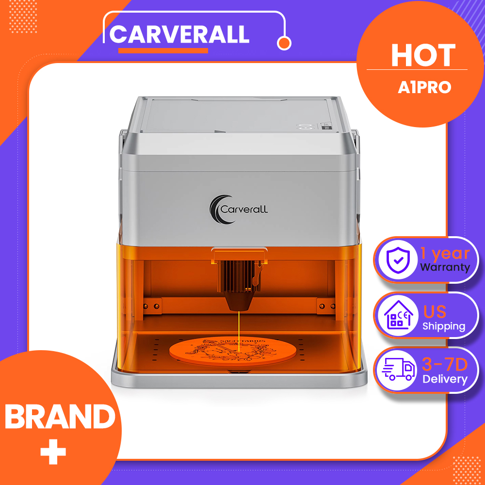 Industrial Grade Laser Cutter - Carverall A1PRO 10Wレーザー彫刻機、HDカメラ搭載、クラス1密閉型デスクトップカッター、15000mm/分の速度、プラグアンドプレイ、WiFiアプリ制御、木材・革・アクリル・塗装金属対応、3段階高さ調整、家庭用DIY・小規模ビジネス向け