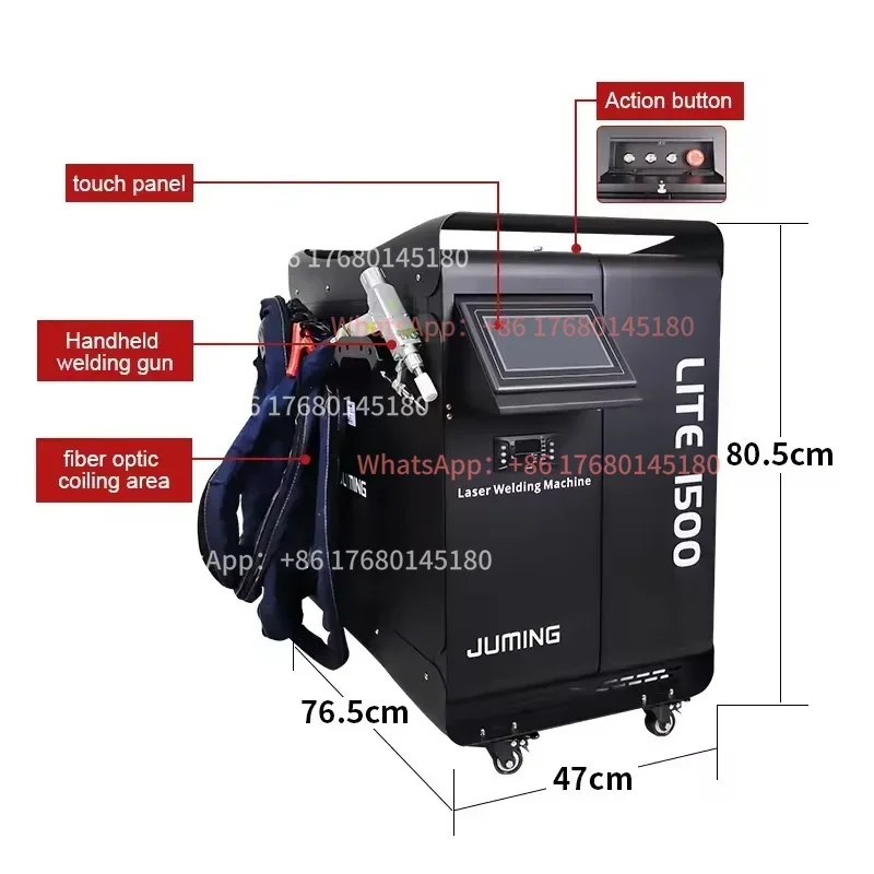 高出力のハンディ型産業用レーザー加工機。ステンレス鋼板や鉄板 - Industrial Handheld Laser Welding Machine のレビューと価格
