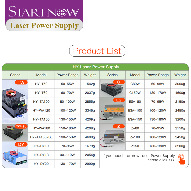 HY-T50 HY-T60 CO2発生器 50W CO2レー - Laser Power Supply 60W のレビューと価格