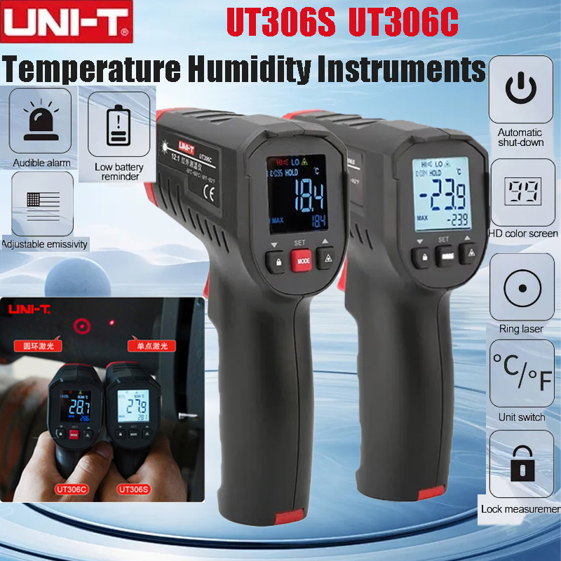 UNI-T UT306S UT306C デジタル温度計 レー - Industrial Laser Temperature のレビューと価格