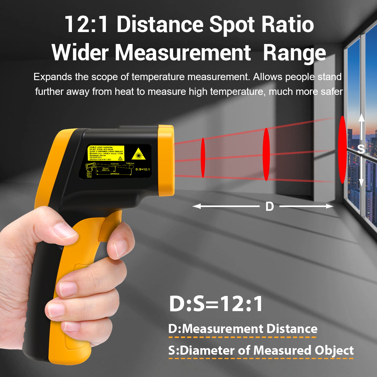 LAOLAU JD 16 赤外線温度計 600℃ 1112℉ - Industrial Laser Temperature のレビューと価格