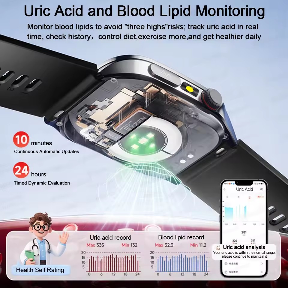 2026年新型健康スマートウォッチ、レーザー療法で高血圧、高 - Industrial Laser Temperature のレビューと価格