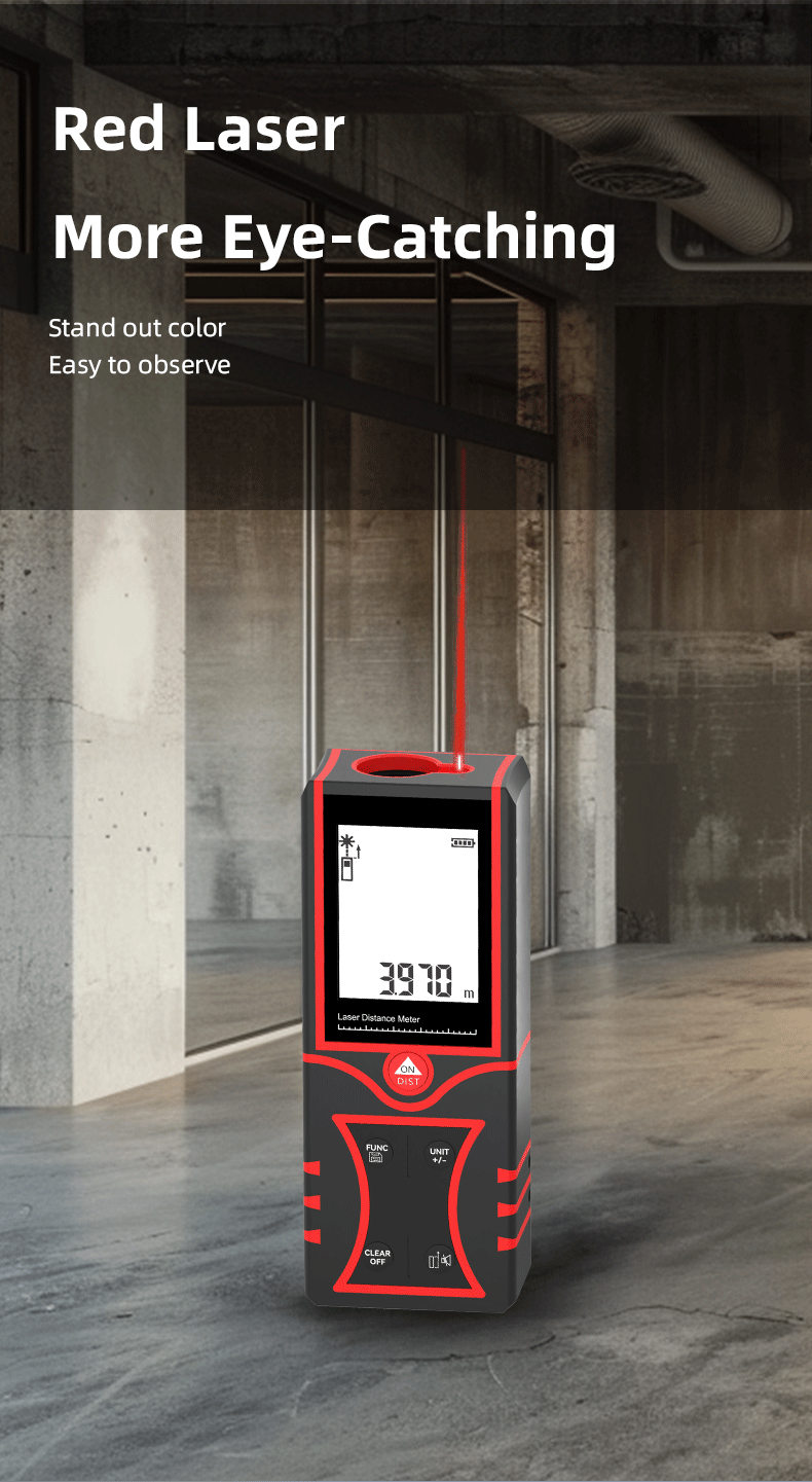 モデルGS-16 工業用赤色レーザーテープメジャー 120m - Industrial Laser Tape Measure のレビューと価格
