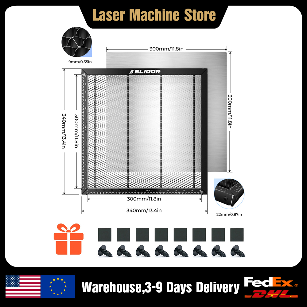 ELIDORレーザーハニカム作業台 340x340mm ダイ - Industrial Laser Table のレビューと価格