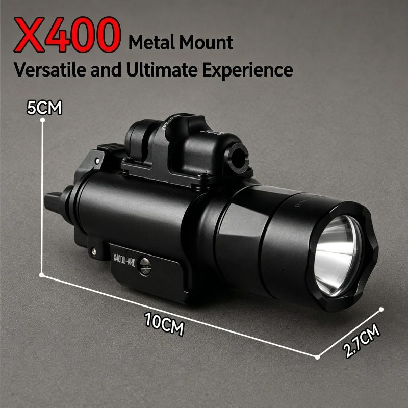 X400U 合金戦術懐中電灯レールホルダーレッドグリーンレー - Industrial Laser Systems のレビューと価格