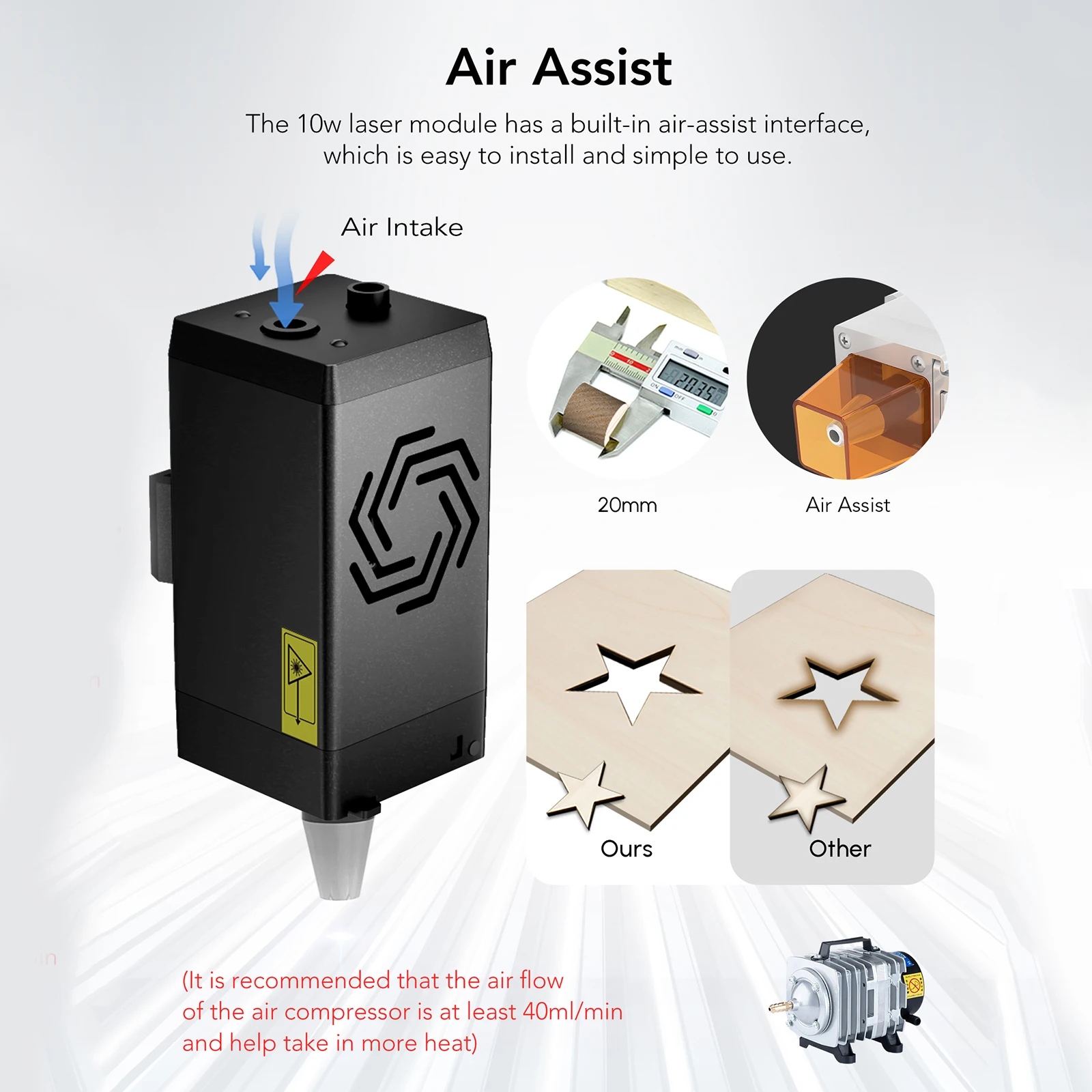 Ortur-彫刻機用レーザービームモジュール,高精度,10w - Industrial Laser Systems のレビューと価格