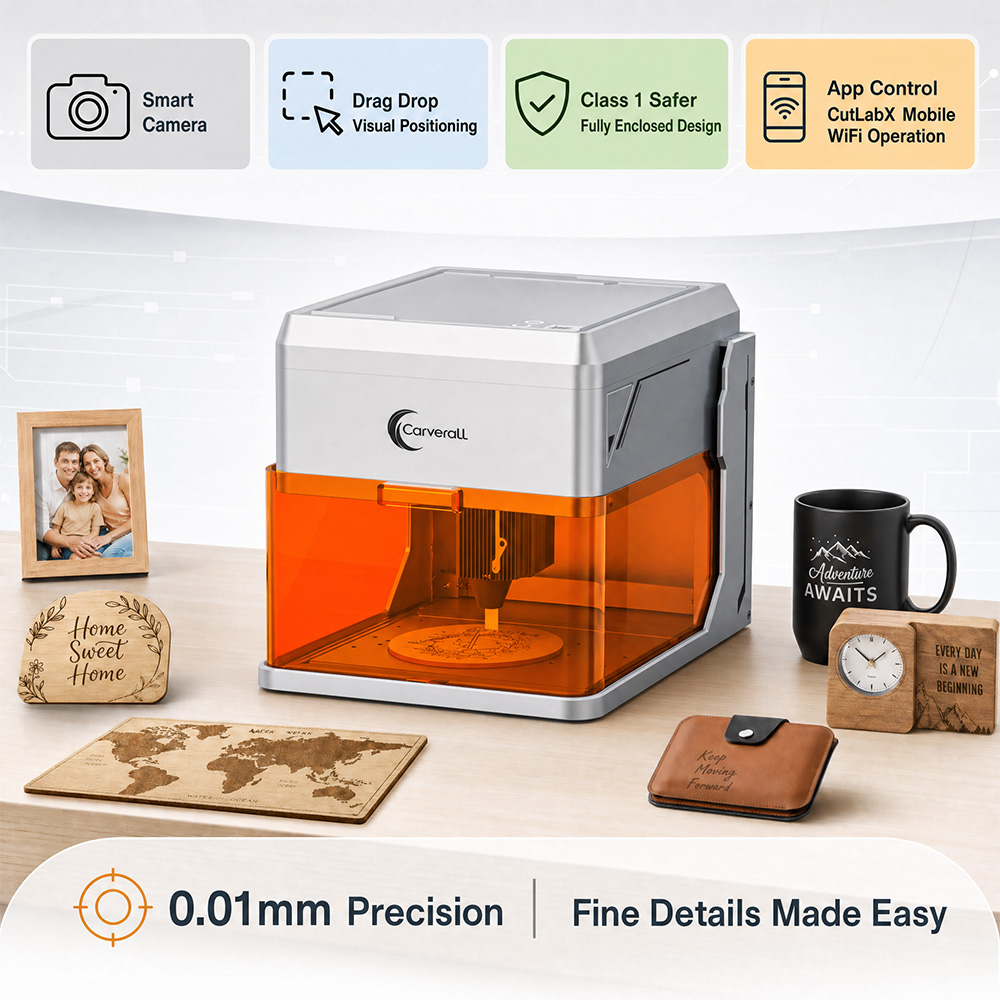 Carverall A1PRO 10Wレーザー彫刻機、HDカ - Industrial Grade Laser Cutter のレビューと価格