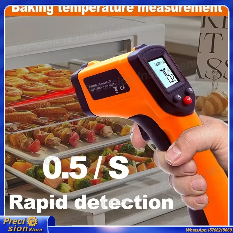 赤外線温度計ガン非接触レーザー温度計ハンドヘルドデジタルパイ - Industrial Laser Temperature のレビューと価格